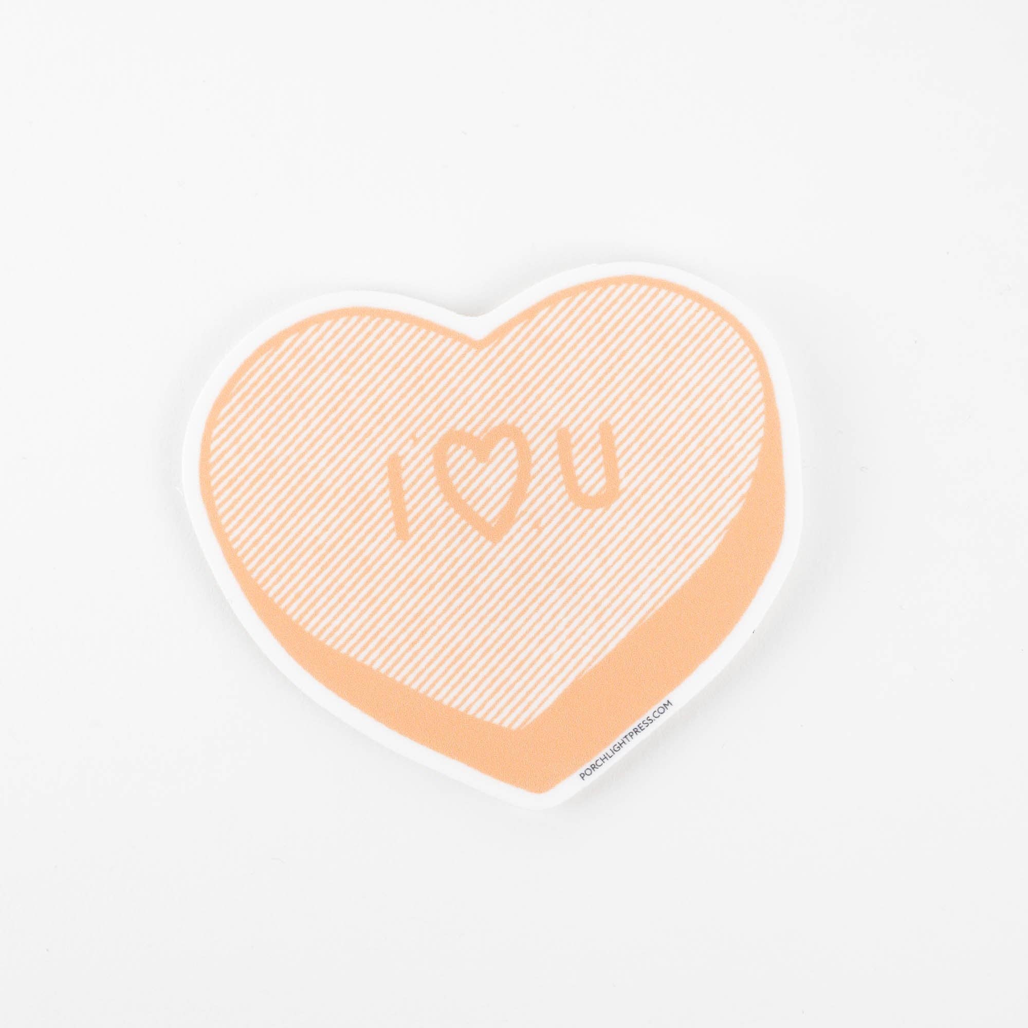 Sticker: Candy Heart I heart YOU