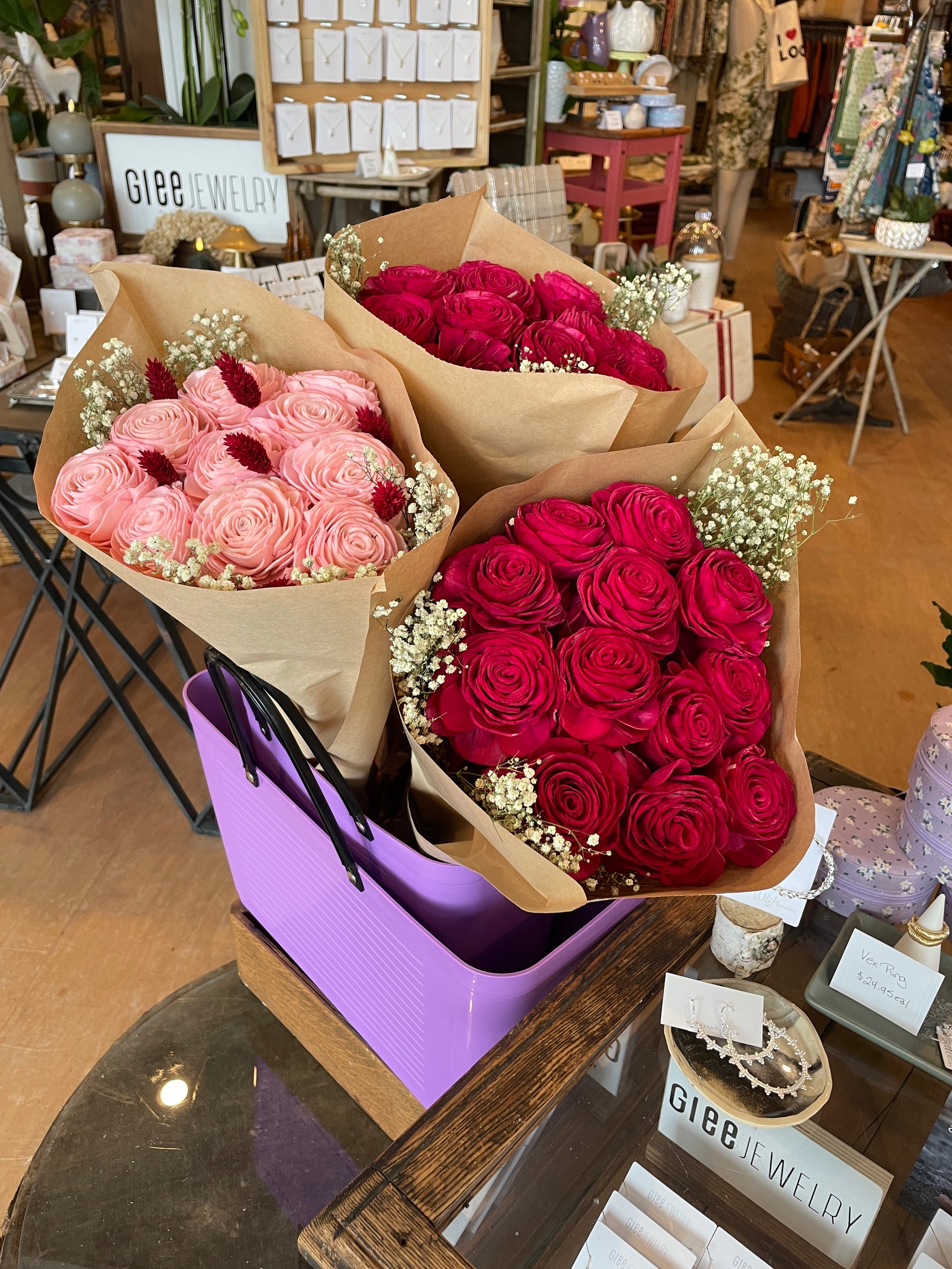 Amour Dried Flower Bouquets