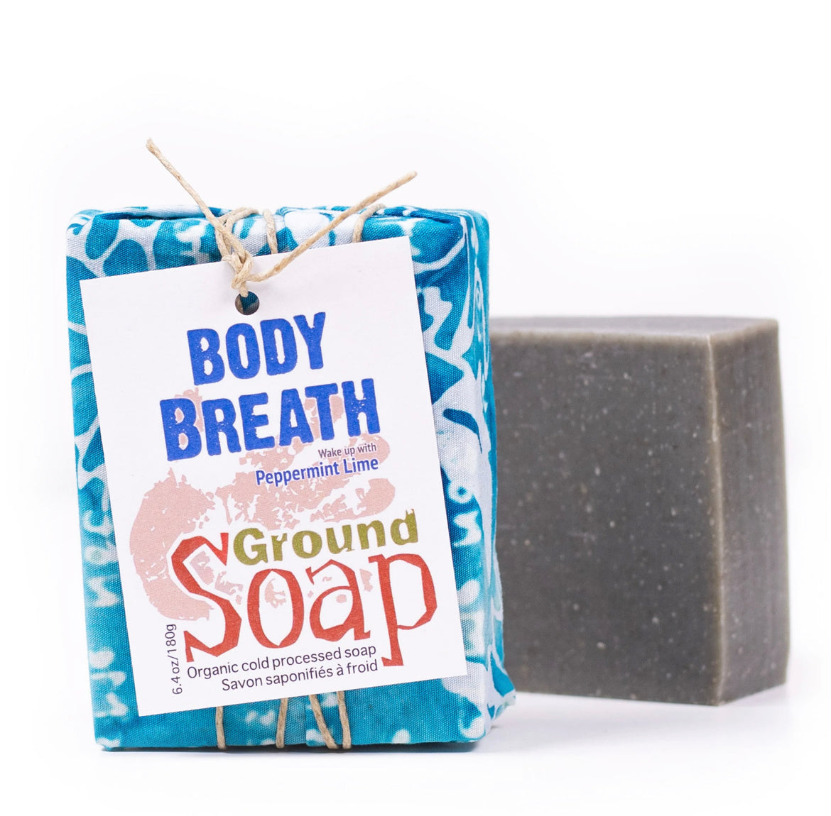 Body Breath - Wake up with Peppermint! - Extra Large Organic Bar Soap